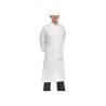 Delantal con peto y bolsillo Egochef blanco 90x70 cm
