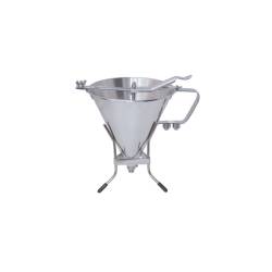 Entonnoir à piston De Buyer avec support, acier inoxydable lt 1.9