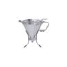 Embudo de pistón De Buyer con soporte, acero inoxidable lt 1.9