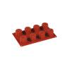 Bavarois Flexipad 8 empreintes en silicone marron cm 30x17,5