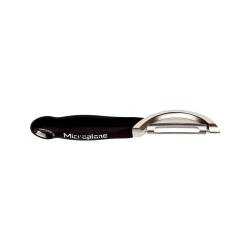 Pelador de verduras profesional Microplane de acero inoxidable y hoja lisa