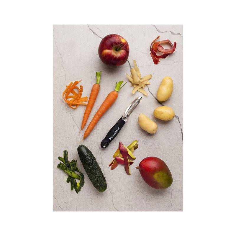 Epluche-légumes professionnel Microplane en acier inoxydable à lame lisse