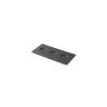 Bandeja rectangular de porcelana negra Basalt Revol con 3 impresiones 25x12 cm