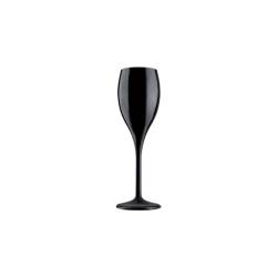 Flûte en polycarbonate noir opale cl 15