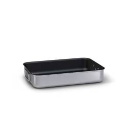 Asador alto Ballarini 2 asas en aluminio antiadherente 45x33 cm