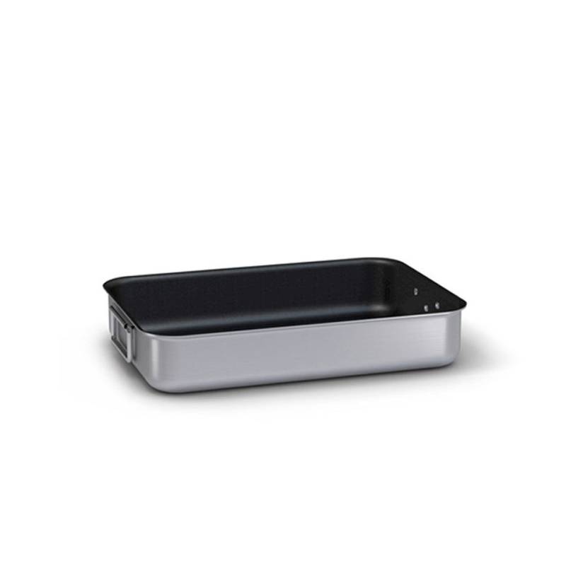 Asador alto Ballarini 2 asas en aluminio antiadherente 45x33 cm