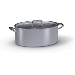 Ballarini cocotte ovale en aluminium avec couvercle cm 36