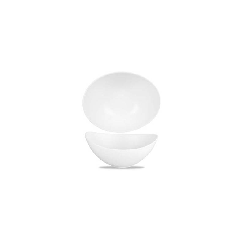 Ensaladera oval de cerámica vitrificada Moonstone Churchill 20.3x15.7 cm