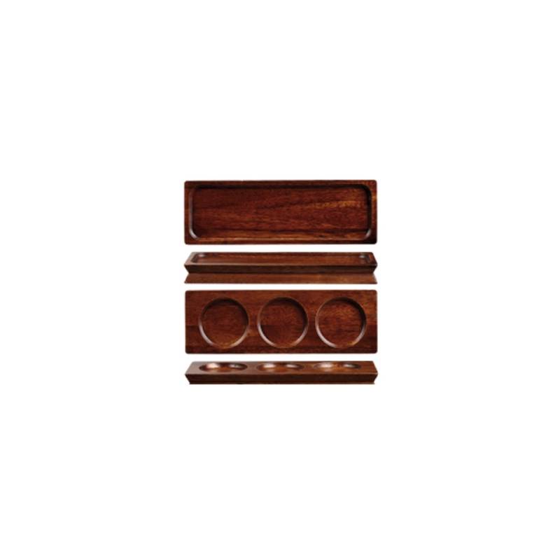 Bandeja rectangular Churchill de madera de acacia 27x9 cm