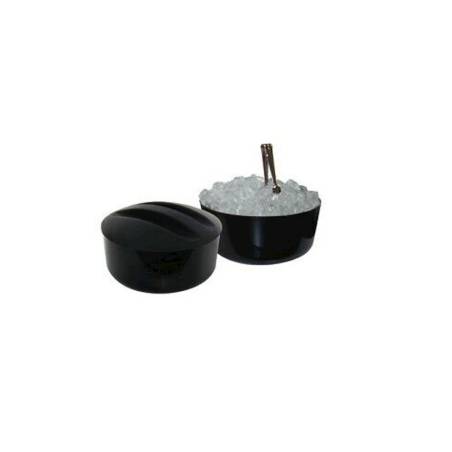 Seau à glace rond en polypropylène noir lt 12