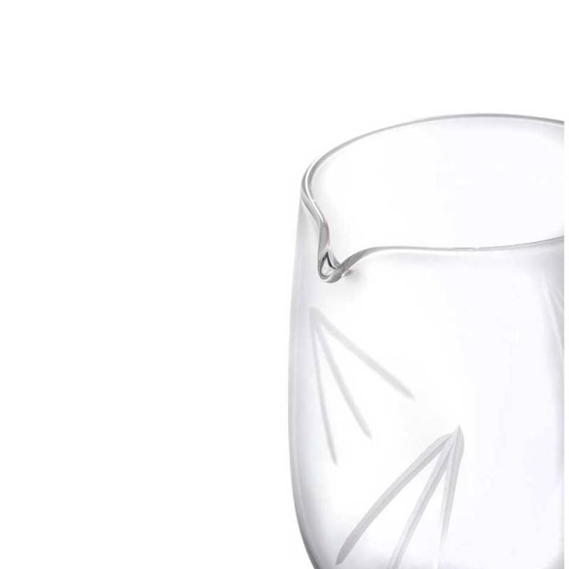 Vaso mezclador decorado con pie de cristal cl 80