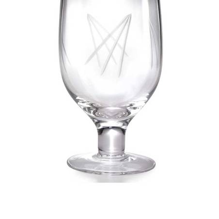 Verre à mélange décoré d'un pied en verre cl 80