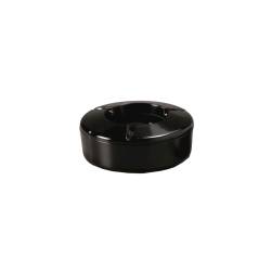 Cenicero antiviento Fortune inmiron de melamina negra 12,5x4 cm