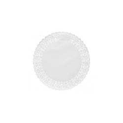 Round white paper laces 6.30 inch