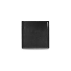 Churchill Buffet Line Bandeja rectangular de melamina negra 30,3 x 30,3 cm