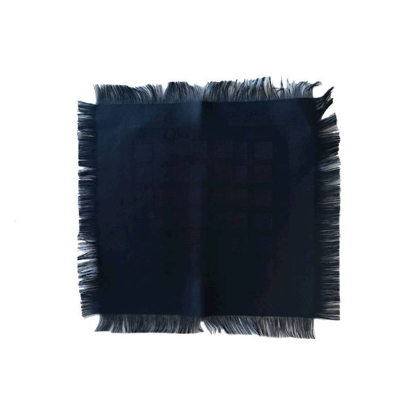 Frange en coton noir 33x33 cm