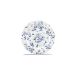Vintage Prints Toile Churchill assiette à dîner en céramique vitrifiée bleue 30.5 cm