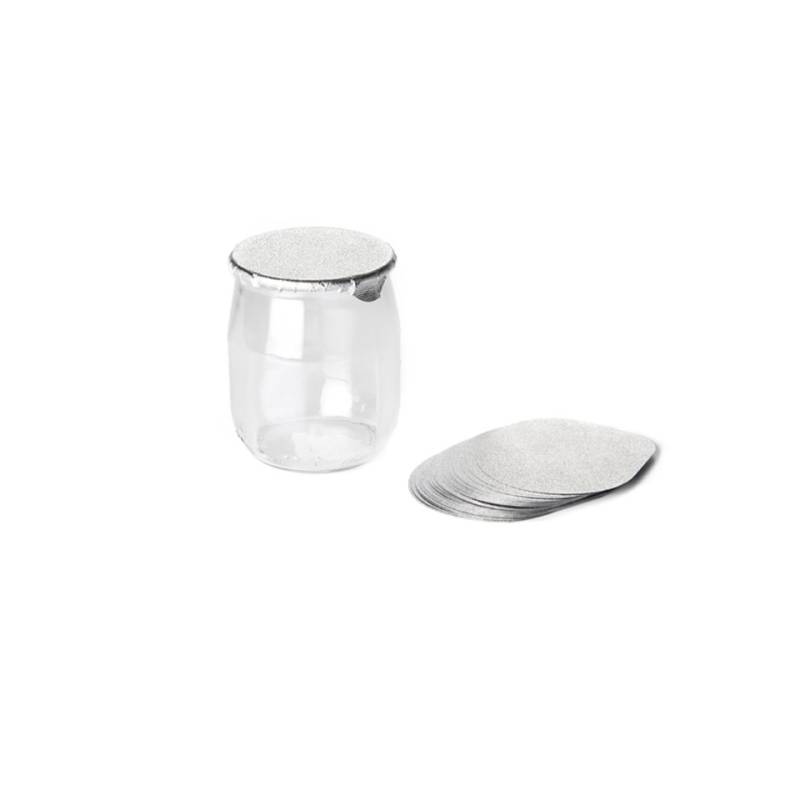 Tapa para tarro de yogur o postre 100% Chef aluminio cm 8