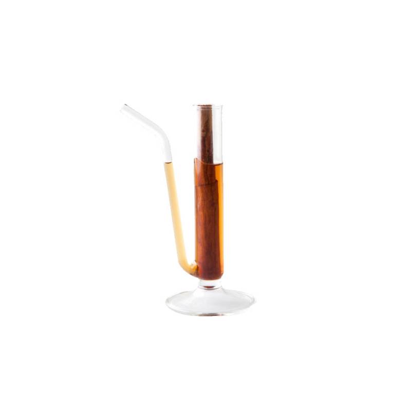 100 % Chef verre bécher avec paille cm 14