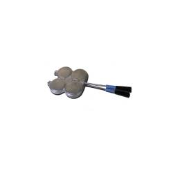 Dessous de plat en aluminium 49cm 4 compartiments