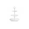 Rehausseur Churchill ambience en acier et porcelaine blanche 33 cm