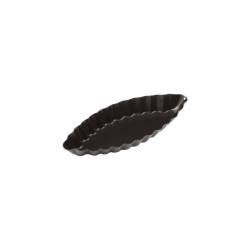 Tartaleta festoneada de acero inoxidable antiadherente negro 12 cm