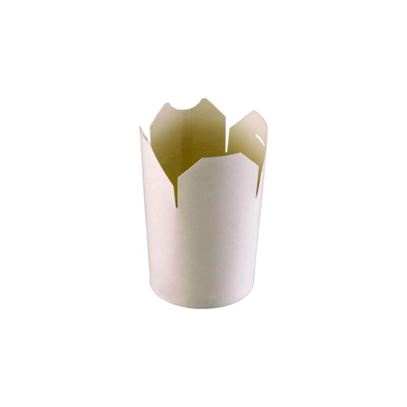 Duni contenedor wok desechable de cartón blanco cl 81