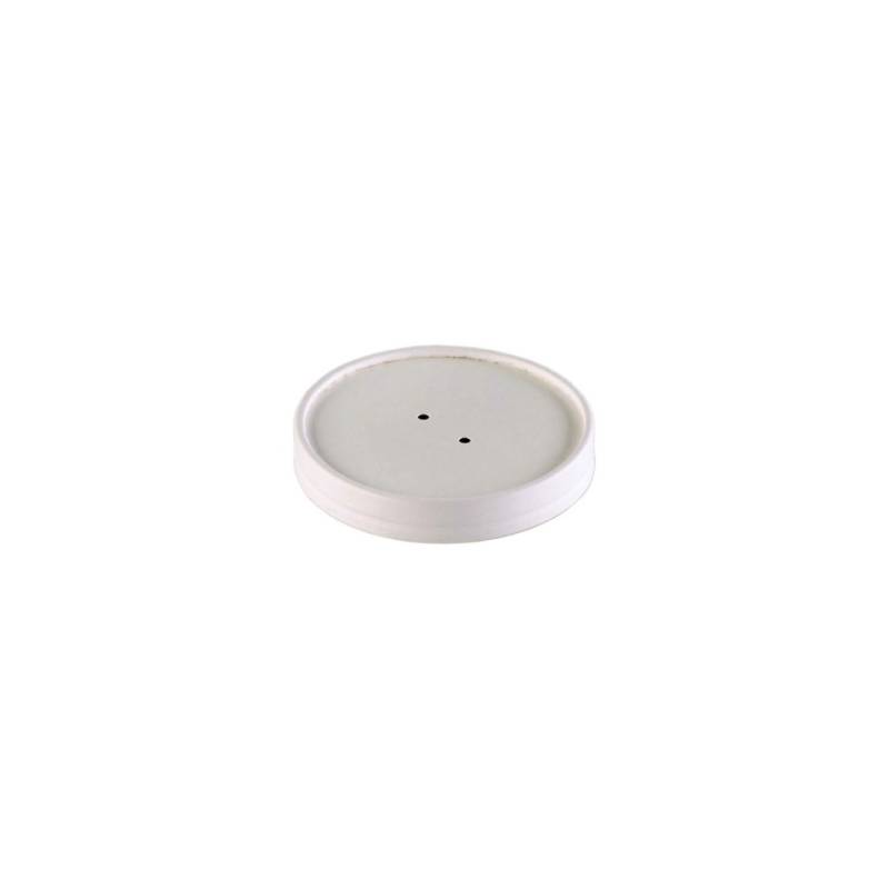 Couvercle jetable en carton blanc pour gobelet Duni 9,7 cm