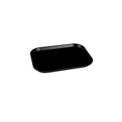 Plateau rectangulaire noir antidérapant MC 30x40cm