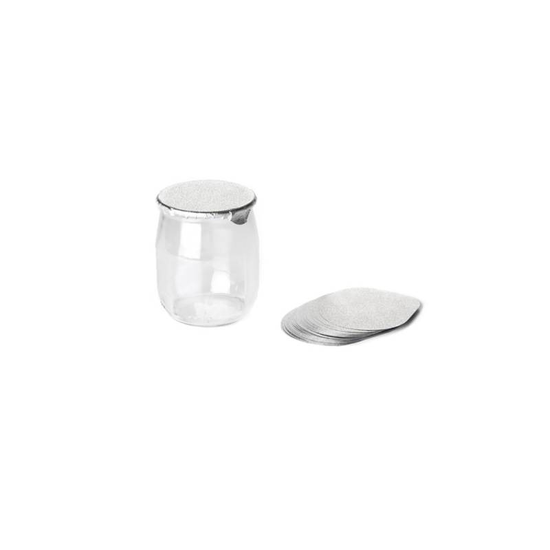 Tapa para tarro de yogur o postre 100% Chef aluminio cm 6