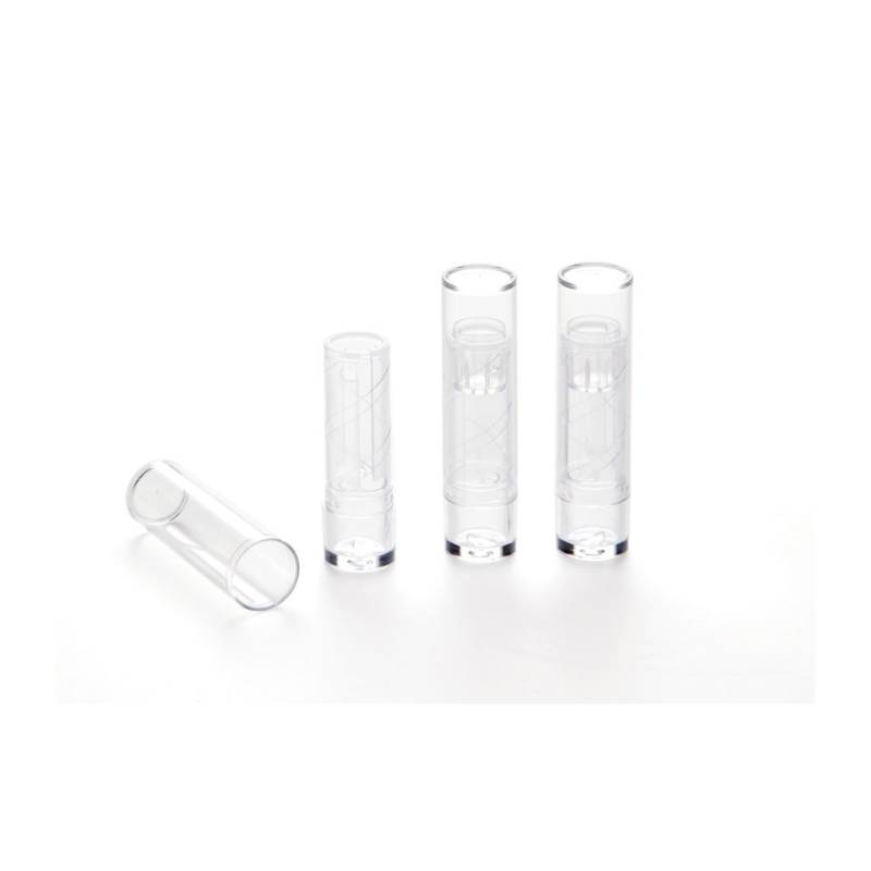 Lápiz de labios-rojo Envase 100% Chef de policarbonato transparente