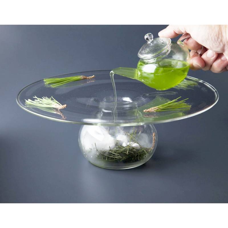 Ovni 100% Chef plateau de présentation en verre 28 cm