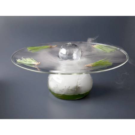Bandeja de presentación de cristal Ovni 100% Chef 28 cm