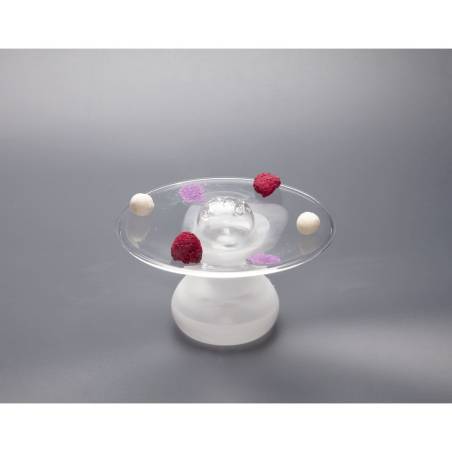 Bandeja de presentación de cristal Ovni 100% Chef 28 cm
