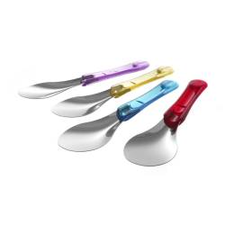 Espátula para helados de acero inoxidable con mango de tritán rojo cm 26