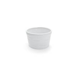Molde apilable de porcelana blanca para soufflé 22 cm