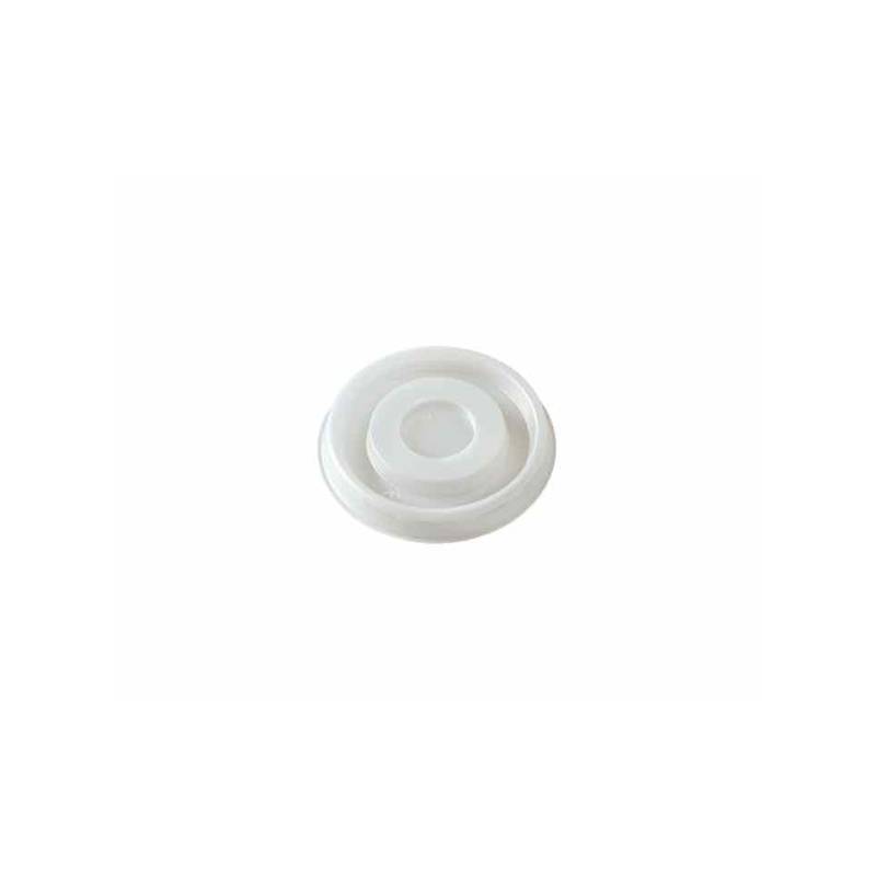 Couvercle jetable pour verre à café Duni en polystyrène 7 cm blanc