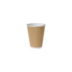 Vaso desechable de triple pared Duni marrón claro 47 cl