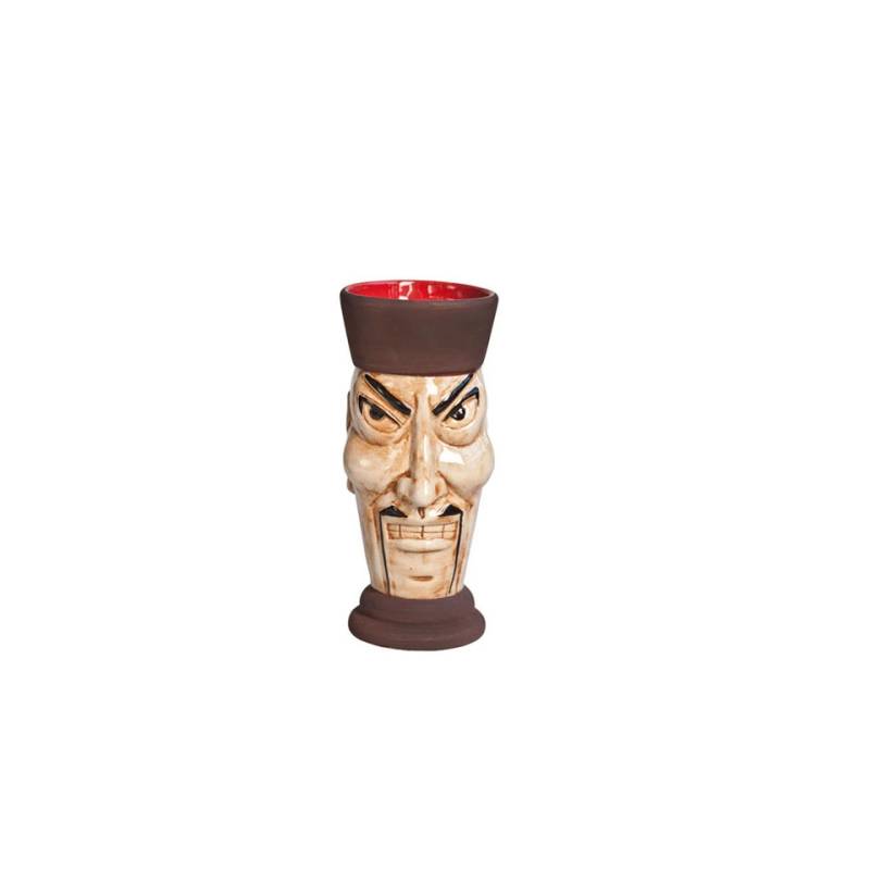 Tiki mug Fu Manchu céramique 360ml beige/brun