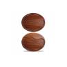 Bandeja Churchill rústica de madera de acacia marrón 29,3x22,3 cm