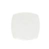 Plato cuadrado Tokio de porcelana blanca cm 17