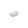 Porte-sac rectangulaire en porcelaine blanche cm 10,5x6,5
