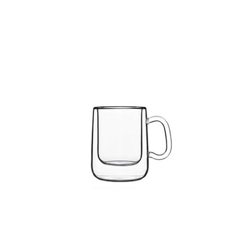Taza de café térmica Colombia Luigi Bormioli en vidrio cl 10