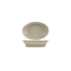 Plat ovale en grès igné de Churchill 18x12,2 cm