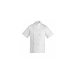Veste de cuisinier Rex Egochef coton taille M demi-manche blanc