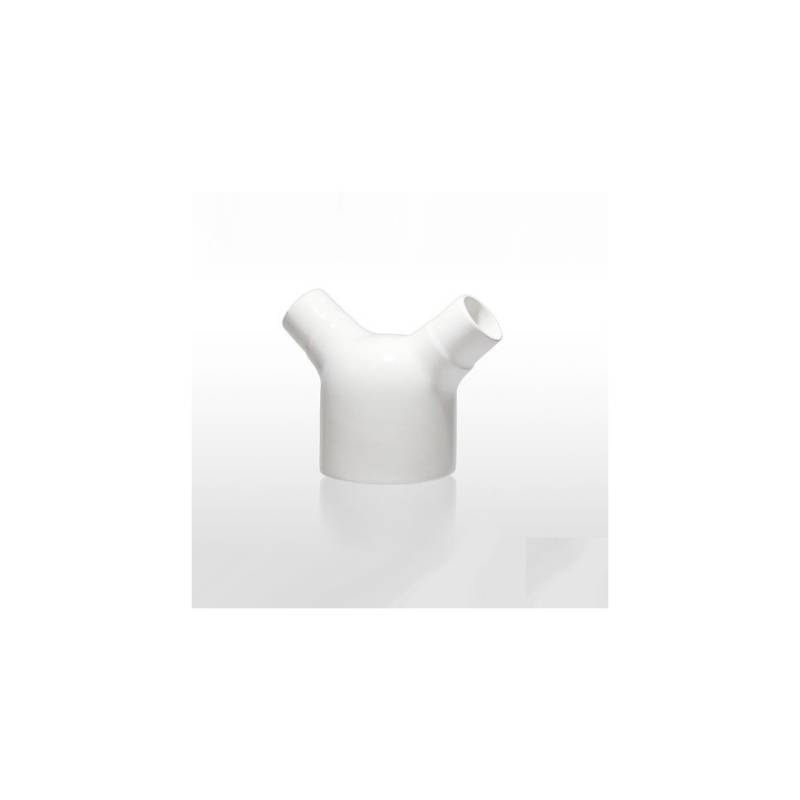 Il Coso di Dario Comini vaso de porcelana blanca cl 35