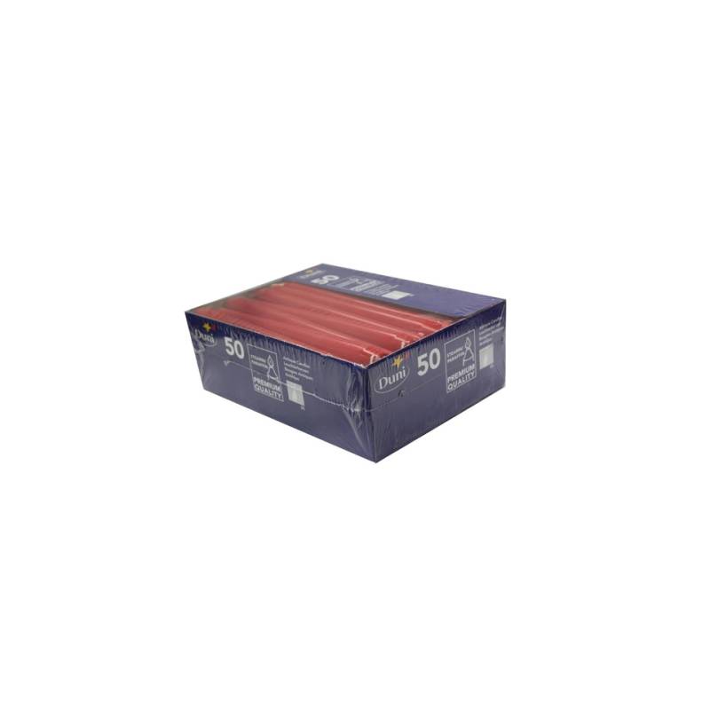 Bougies en cire rouge Antiche Duni 25 cm