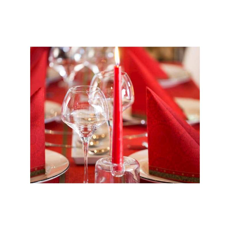 Bougies en cire rouge Antiche Duni 25 cm