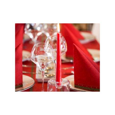 Bougies en cire rouge Antiche Duni 25 cm