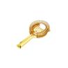 Colador con aletas de acero inoxidable dorado 9 cm